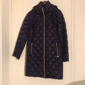 NWOT Michael Kors hooded packable Puffer Jacket